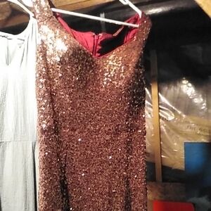 Ever Pretty Sequin Prom Dress in Bronze